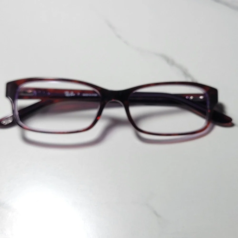 Ray-Ban RB 5187 2442 Tortoise Purple Eyeglass Frames 52-16-140